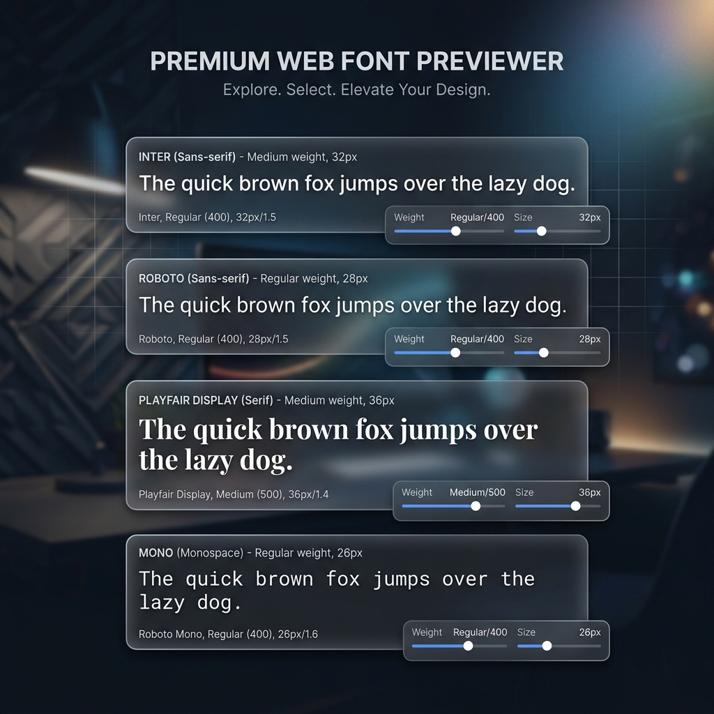 Font Previewer: Compare Google Fonts Side by Side Before You Commit